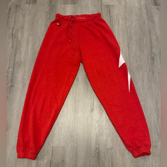 Aviator Nation Red Bolt Sweatpants - Picture 1 of 6